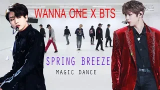 BTS Dance to Wanna One - Spring Breeze (DANCE PRACTICE) (Magic Dance)