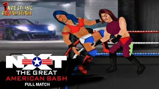 FULL MATCH - Io Shirai vs. Sasha Banks: NXT Great American Bash, Jul. 1, 2020 | Wrestling Revolution