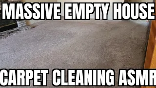 Massive Empty House Carpet Cleaning ASMR with Stair Cleaning and Multi-Angle views