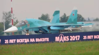 МАКС 2017 - Т-50, Су-34, Су-35С