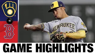 Brewers vs. Red Sox Highlights (7/29/22) | MLB Highlights