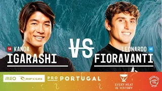 Kanoa Igarashi vs. Leonardo Fioravanti - Round of 32, Heat 7 - MEO Rip Curl Pro Portugal 2019