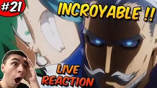 INCROYABLE IZUKU CONTRE GENTLE !! LIVE RÉACTION + AVIS A CHAUD MY HERO ACADEMIA SAISON 4 EPISODE 21