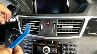 How to Remove Radio / Navigation / Command from 2010 Mercedes E350 for Repair.