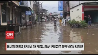 Hujan Deras, Sejumlah Ruas Jalan Ibu Kota Terendam Banjir