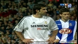 real madrid vs Espanyol 2003/2004 2-1 figo zidane ronaldo beckham