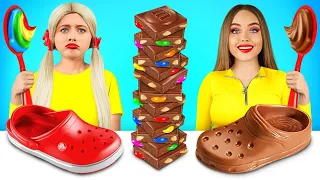 Desafío de Chocolate vs Comida Real | Intenta Adivinar Postres Falsos o Reales por RATATA CHALLENGE