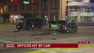 Chicago police officer injured after South Loop crash