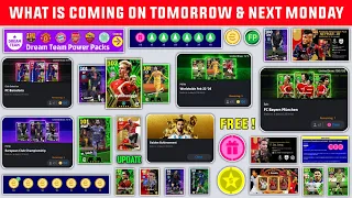 What Is Coming On Tomorrow & Next Monday In eFootball 2024 Mobile || New Update V3.3.1 & Free Coins