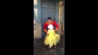 Gaston makes my daughter cry at Disney World - Hilarious!