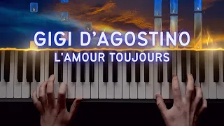 Gigi D'Agostino - L' Amour Toujours | Piano Cover / Tutorial