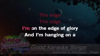 The Edge of Glory -  Lady Gaga (Lyrics Karaoke) [ goodkaraokesongs.com ]