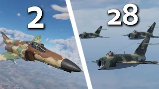 2 Israeli Phantoms vs 28 Egyptian MiGs - Ofira Air Battle Cinematic