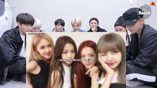 BTS reaction BLACKPINK Cute and Funny Moments 2021