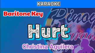 Hurt by Christina Aguilera (Karaoke : Baritone Key)