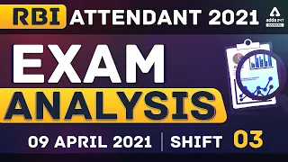 RBI Office Attendant Exam Analysis Shift 3, 9 April 2021 | Adda247