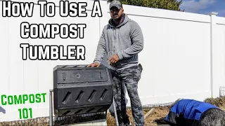 How To Use A Compost Tumbler | For Beginners | #composting #compost #tumbler
