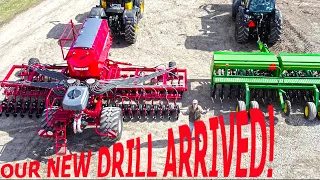 Our No-Till Drill Arrived From The Other Side of the World!