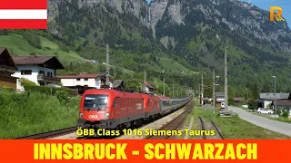 Cab Ride Innsbruck Hbf - Schwarzach-St. Veit (Austria) Train driver’s view in 4K