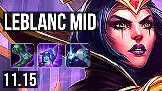 LEBLANC vs MALPHITE (MID) | 11/1/15, 67% winrate, Legendary | EUW Diamond | v11.15