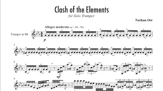 "Clash of the Elements" for Solo Trumpet by Nathan Ost