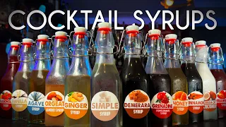 12 Essential COCKTAIL SYRUPS you can EASILY Make at Home