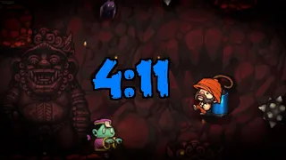 Spelunky No Teleporter Hell% Speedrun 4:11 (+ Reaction)