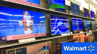 WALMART TELEVISIONS SMART TVS ELECTRONICS SHOP WITH ME SHOPPING STORE WALK THROUGH