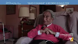 Il ricordo commosso di Emilio Fede: "Silvio è ovunque, ci mancherà"
