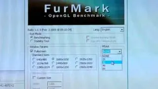 ATI 4870X2 Q9550@4 1GHz FURMARK 1680X1050 0XAA,2XAA,4XAA