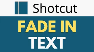 How To Fade In Text in Shotcut | Creating Smooth Fade-In Transitions | Shotcut Tutorial