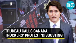 ‘Hiding’ Justin Trudeau calls truckers protest ‘disgusting’; Anti-vax mandate stir peaks in Canada