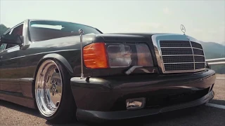 TOP STANCE W126 VIDEO Mercedes Benz SE and SEL