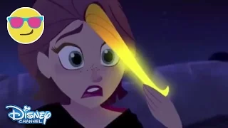 Tangled Before Ever After | Rapunzel Grows Her Hair | CLIP | Official Disney Channel US