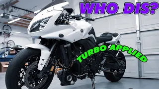 Turbo FZ1- Slapping On A Turbski PART 1