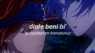 yuzyuzeyken konusuruz - dinle beni bi' speed up / lyrics.