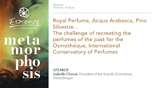 Royal Perfume, Acqua Arabesca, Pino Silvestre...The challenge of recreating the perfumes of the past