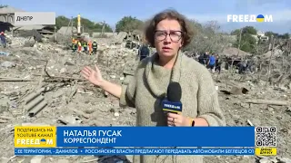 Ракетные удары РФ по Днипру: разрушен жилой дом, пострадал рынок