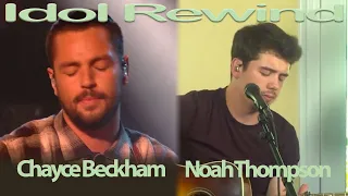 Noah Thompson and Chayce Beckham with Original Song Mama and Painted Blue American Idol Rewind