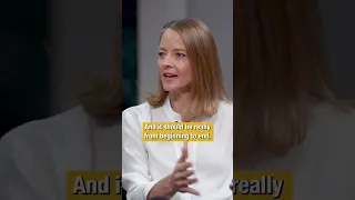 Jodie Foster on being an actress turned director #shorts