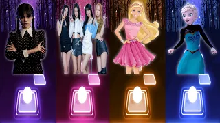 Wednesday Dance | BLACKPINK 'How You Like That' | Aqua Barbie Girl | Elsa 'Let It Go' | Songs Games