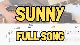 How To Play: Sunny [w. TABS] - Including Solo Ideas!