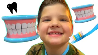 Going to the DENTIST for TEETH checkup With Caleb and Mommy Pretend Play Dentist Toys for kids!