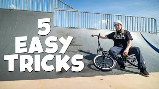 5 Easy BMX Tricks: Quarter Pipe