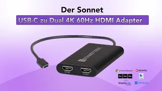 Sonnet USB-C-zu-Dual-4K-60-Hz-HDMI-Adapter