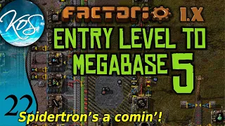 Factorio 1.X Entry Level to Megabase 5 - 22 - SPIDERTRON RESEARCH! - Guide, Tutorial