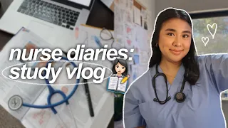 Nurse Diaries | Back to Studying for the NCLEX 👩🏻‍⚕️📚✏️