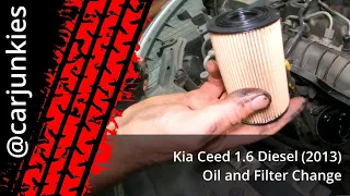 Kia Ceed 1.6 Diesel (2013) - Oil and Filter Change
