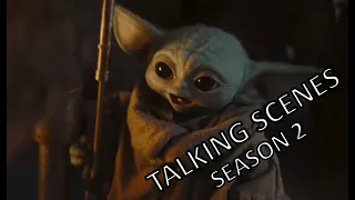 Baby Yoda "Talking" Scenes 🤭 Season 2