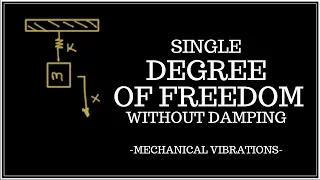 Free Vibrations of a Single Degree of Freedom Problem (Simple Harmonic Oscillator)